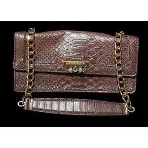 Vintage Faux Snake Purse With Charms by Liz Claiborne